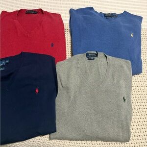 Ralph Lauren V neck Cotton Sweaters and Vest